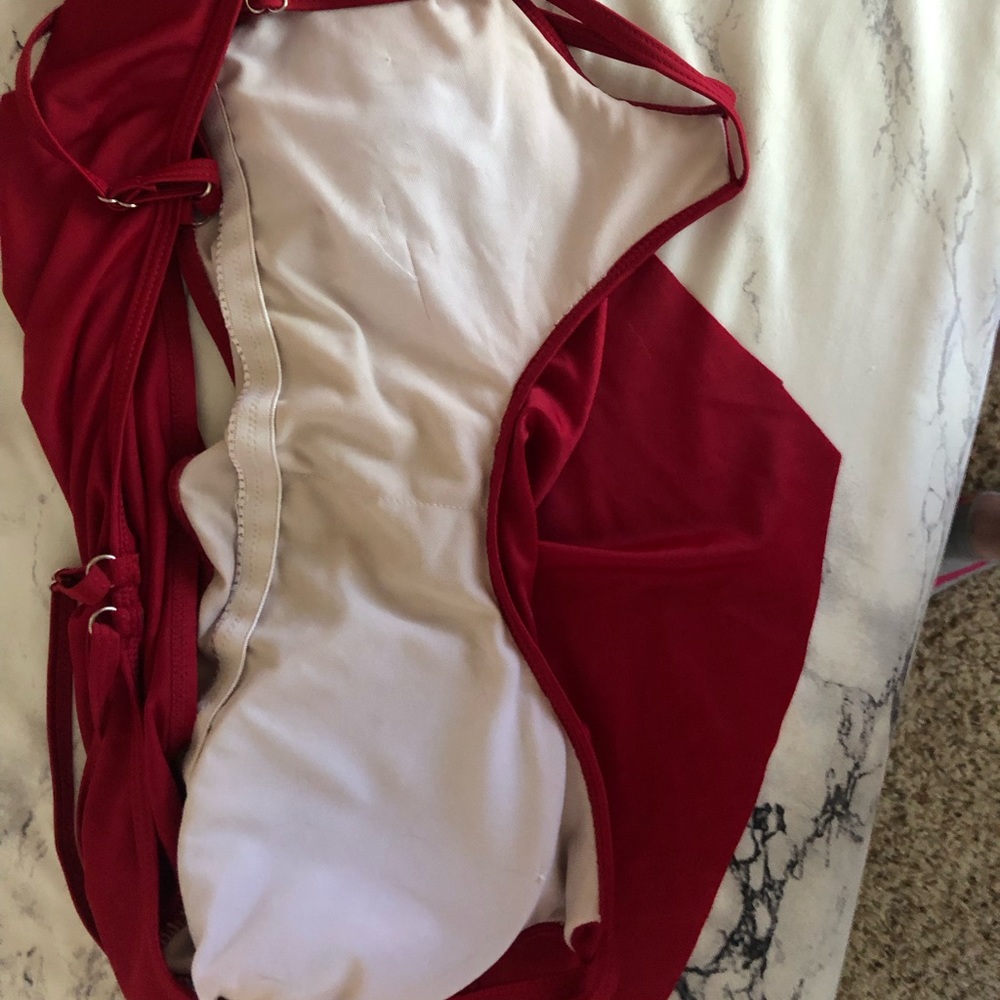 SOLD Rose’ gal flowy swim top - Picture 5 of 6